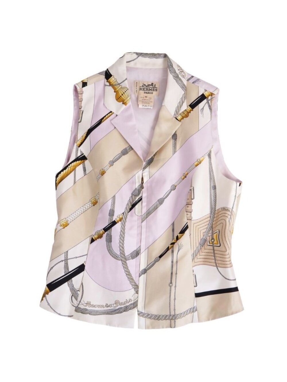 Hermes Vintage Vest Gilet Clic Clac